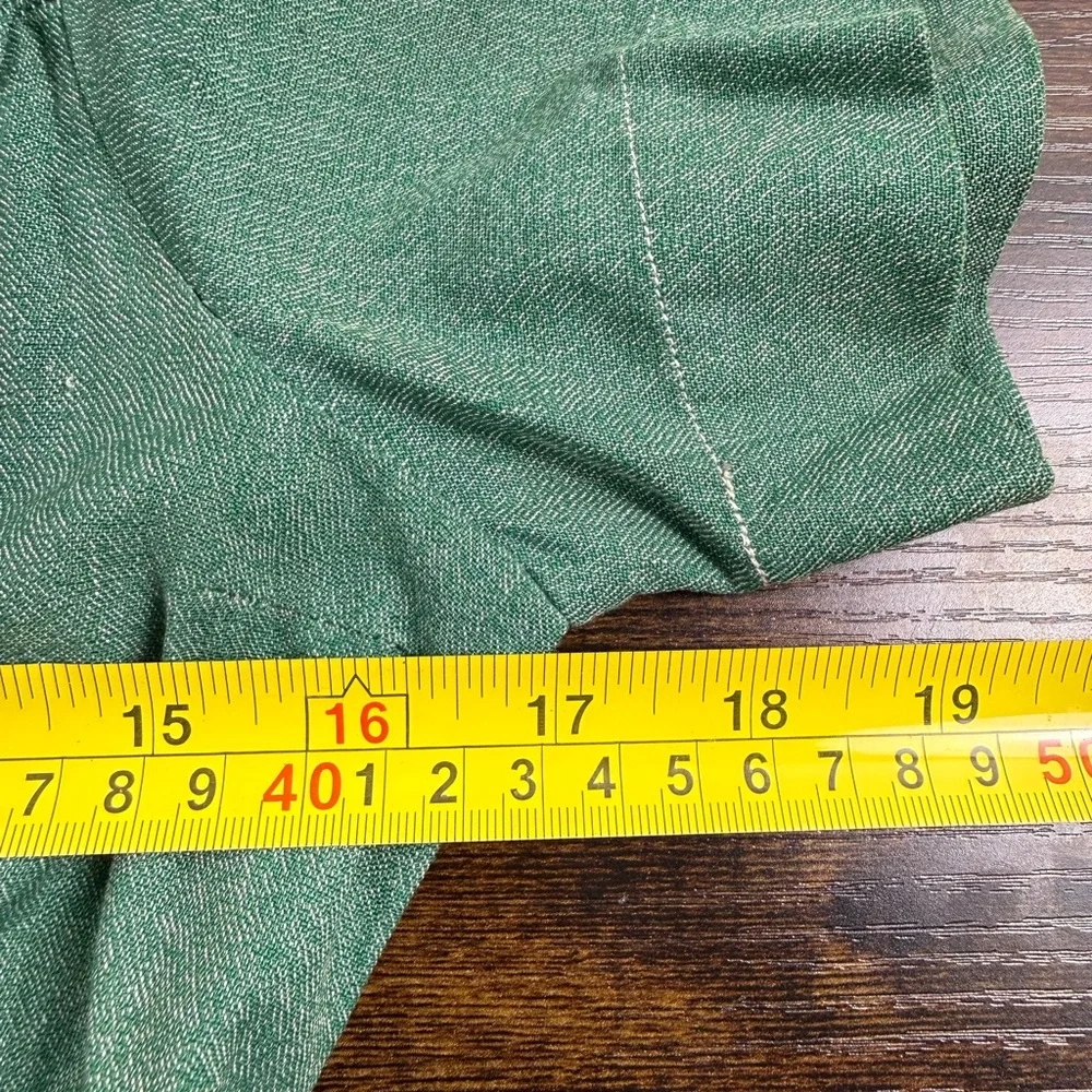Vintage Girl Scouts USA Uniform Dress & Sash Merit Badges 350 Sanforized Green M